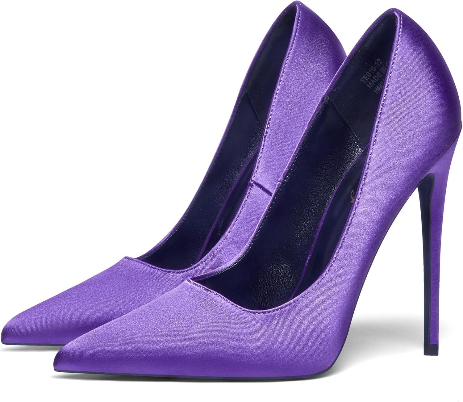 Elisabet Tang High Heels Womens Pointed Toe Heels Satin Pumps Stiletto Bridal Party Dress Evening Wedding Shoes for Woman - Image 5