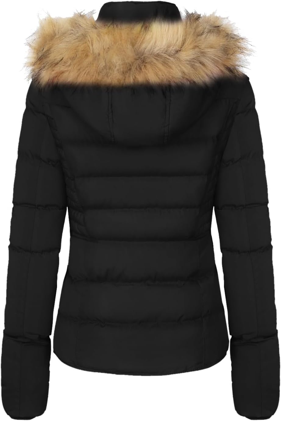 BodiLove Women's Fur Hooded Thickened Jacket with Fleece Lining - Image 3
