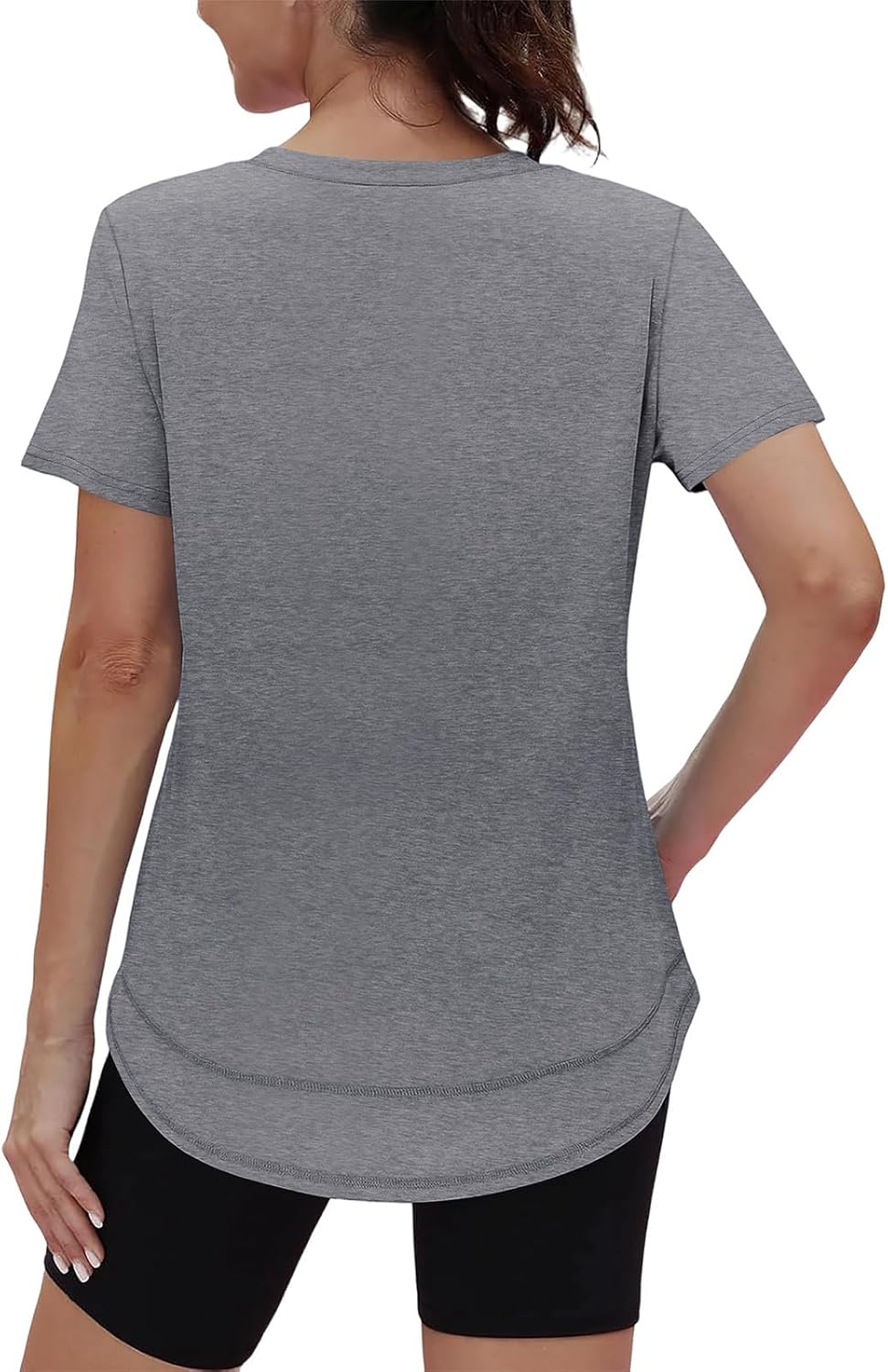 XIEERDUO Womens Workout Tops Short Sleeve Shirts Sun Protection UPF 50+ Quick Dry Outfits for Hiking Running V Neck S-3XL - Image 6