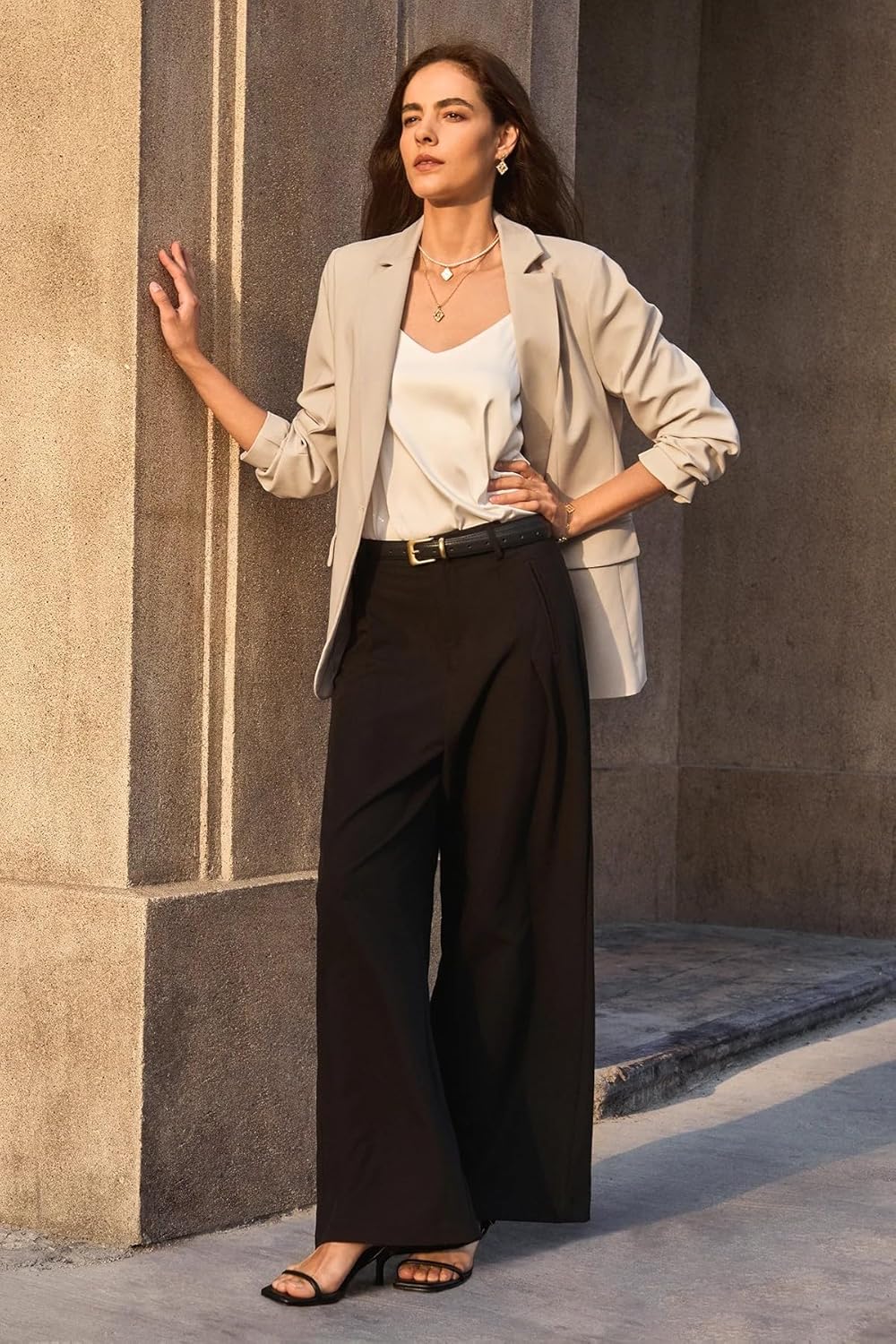 Cicy Bell Womens Casual Blazers Open Front Long Sleeve Work Office Suit Jackets Blazer - Image 6