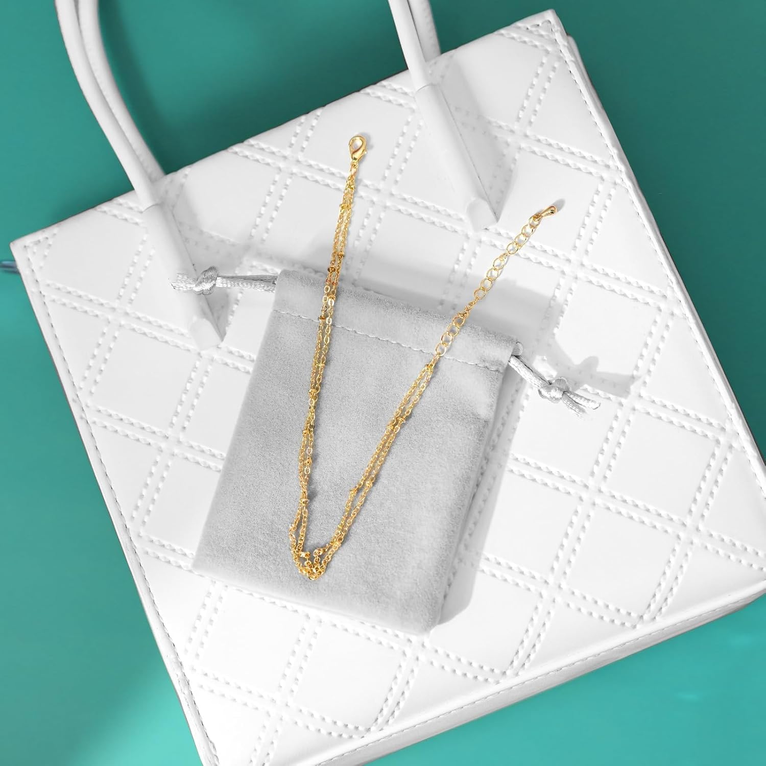 Nanafast Ankle Bracelets for Women, 14k Gold Plated Ankle Bracelet for Women, Cute Dainty Anklets, Adjustable Beach Jewelry - Image 8