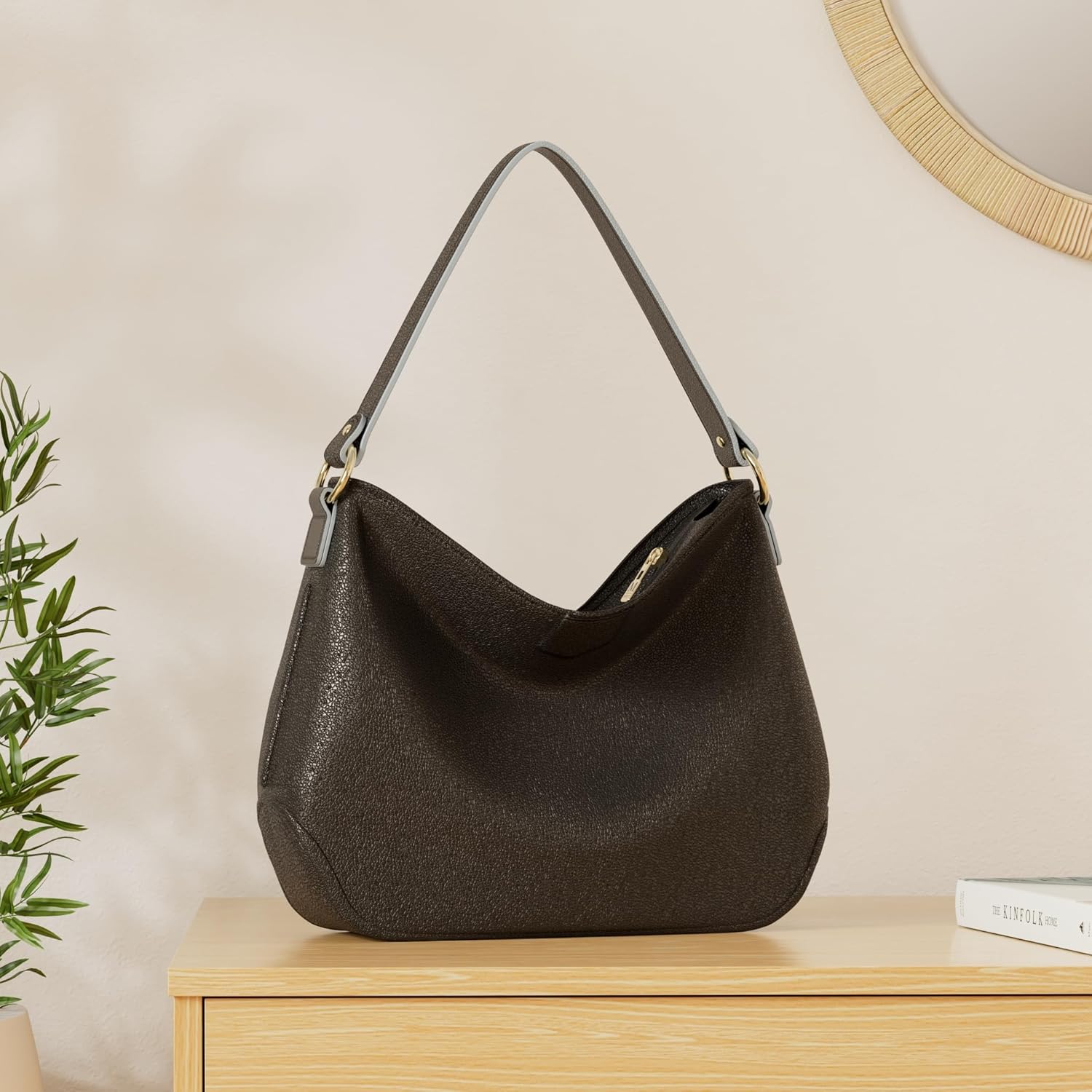 Hobo Bag for Women Shoulder Crossbody Purse Work Daily Handbags with Adjustable Strap - Image 3