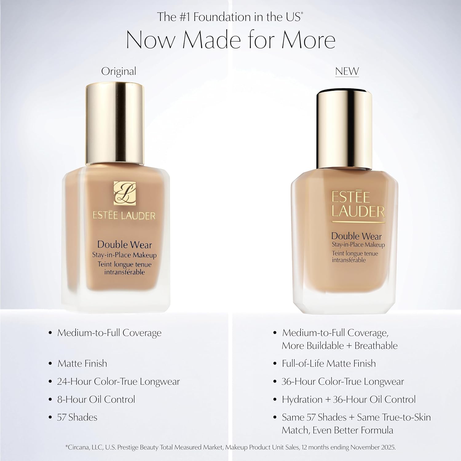 Estée Lauder Double Wear Stay-in-Place Foundation Makeup | Long-Wear Matte Foundation, 1 Fl Oz - Image 6