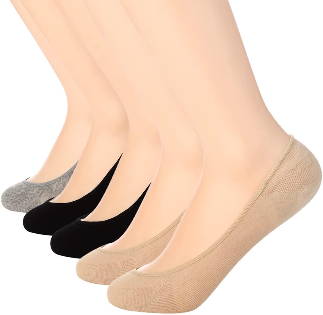 Toes Home No Show Socks Womens, Ultra Low Cut Liners Non Slip Footies for Flats Hidden Invisible Boat Summer 3 to 8 Pairs - Image 8