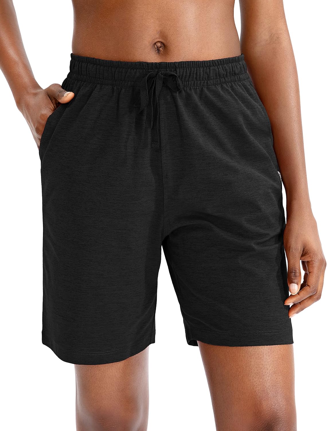 G Gradual Women's Bermuda Shorts Jersey Shorts with Deep Pockets 7" Long Shorts for Women Lounge Walking Athletic - Image 3