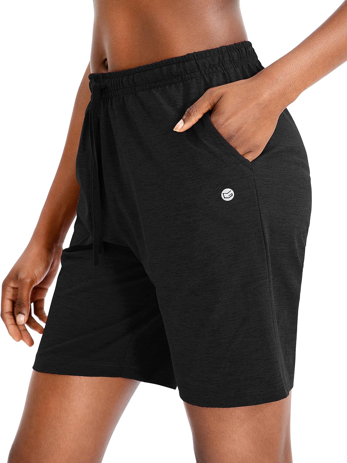 G Gradual Women's Bermuda Shorts Jersey Shorts with Deep Pockets 7" Long Shorts for Women Lounge Walking Athletic - Image 4