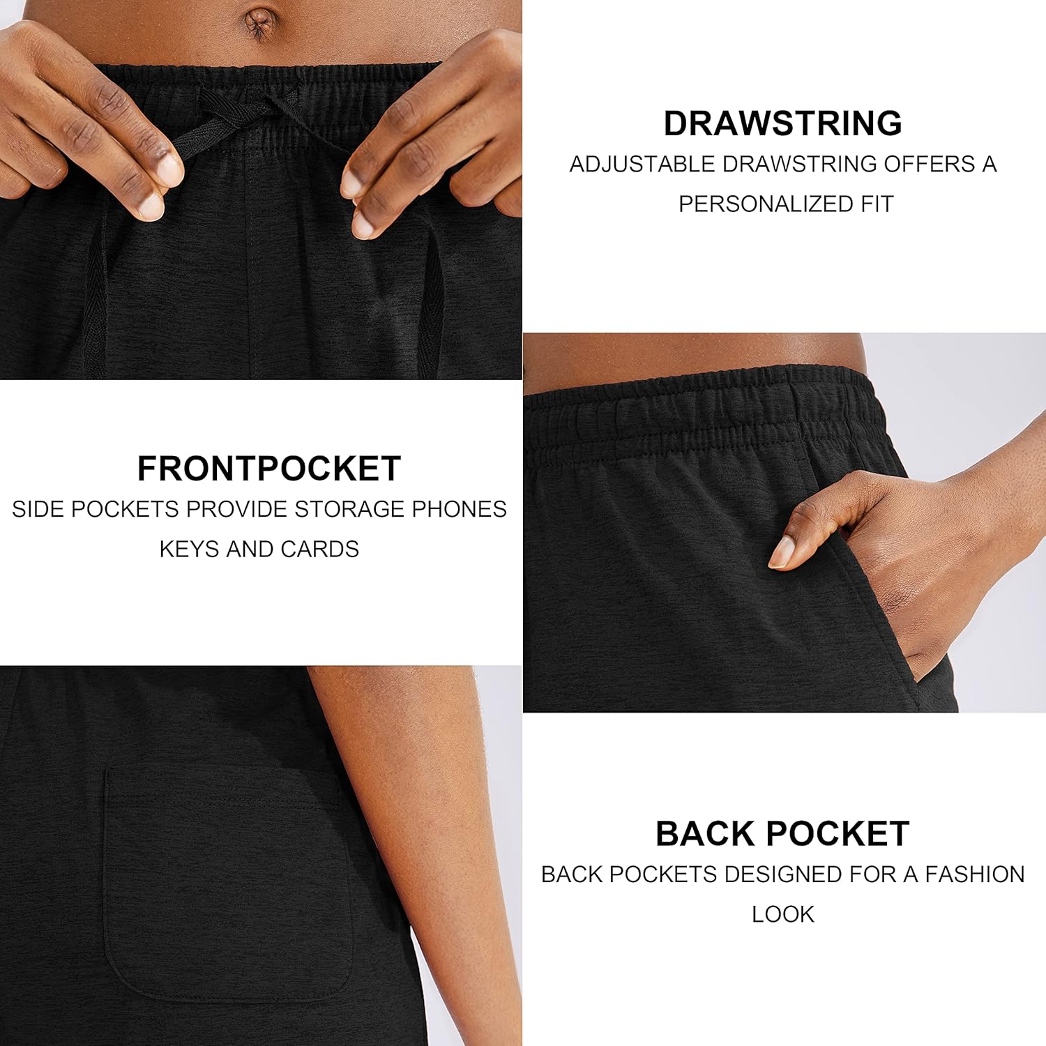 G Gradual Women's Bermuda Shorts Jersey Shorts with Deep Pockets 7" Long Shorts for Women Lounge Walking Athletic - Image 6