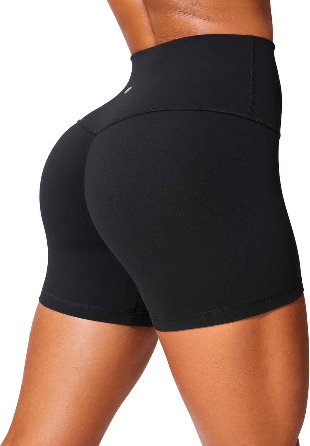 CRZ YOGA Secretsculpt Butterlift Biker Shorts 4" - No Front Seam High Waisted Womens Workout Gym Booty Scrunch Butt - Image 2