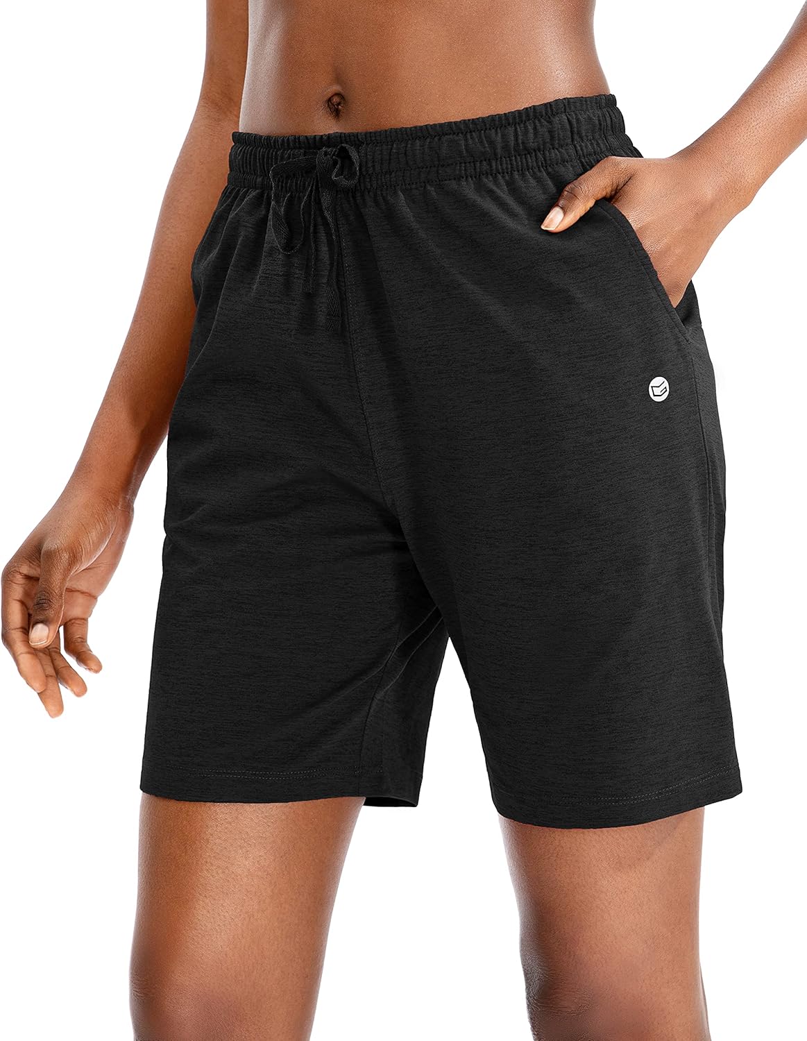 G Gradual Women's Bermuda Shorts Jersey Shorts with Deep Pockets 7" Long Shorts for Women Lounge Walking Athletic - Image 2