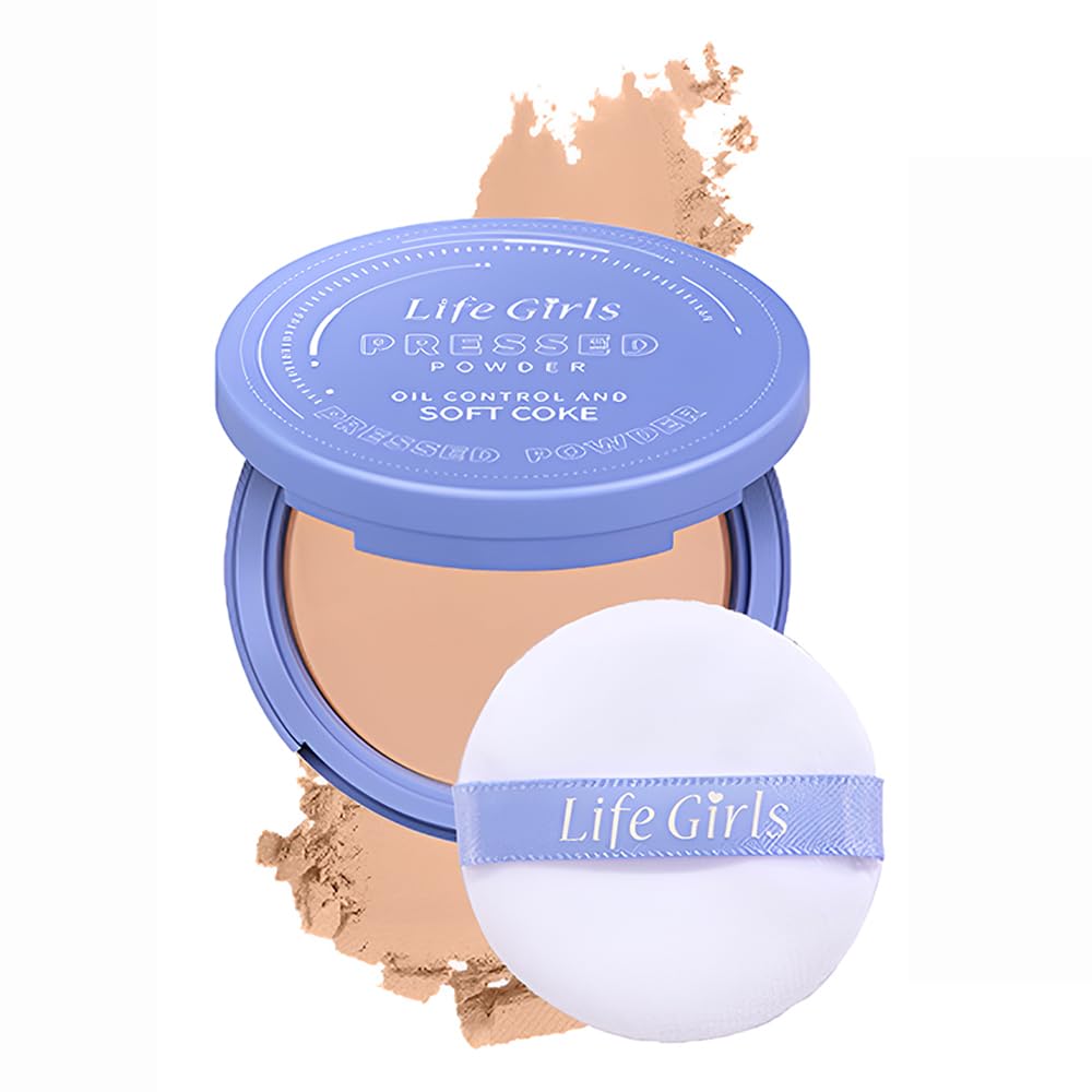 Life Girls Setting Pressed Powder, Waterproof, Sweatproof, Evens Skin Tone, Brightens Complexion, Natural Finish, 0.35oz (02 Natural Beige) - Image 2