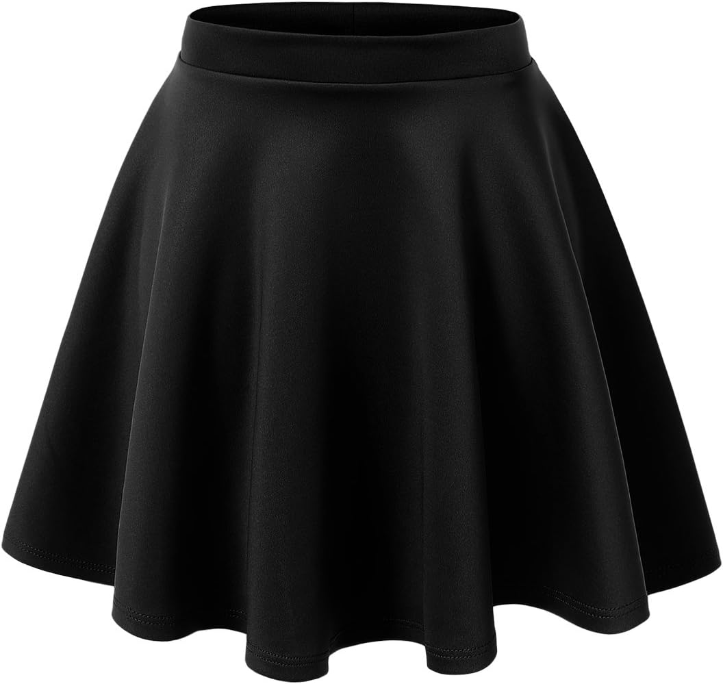 Made By Johnny Women's Basic Versatile Stretchy Flared Casual Mini Skater Skirt XS-3XL Plus Size - Image 2