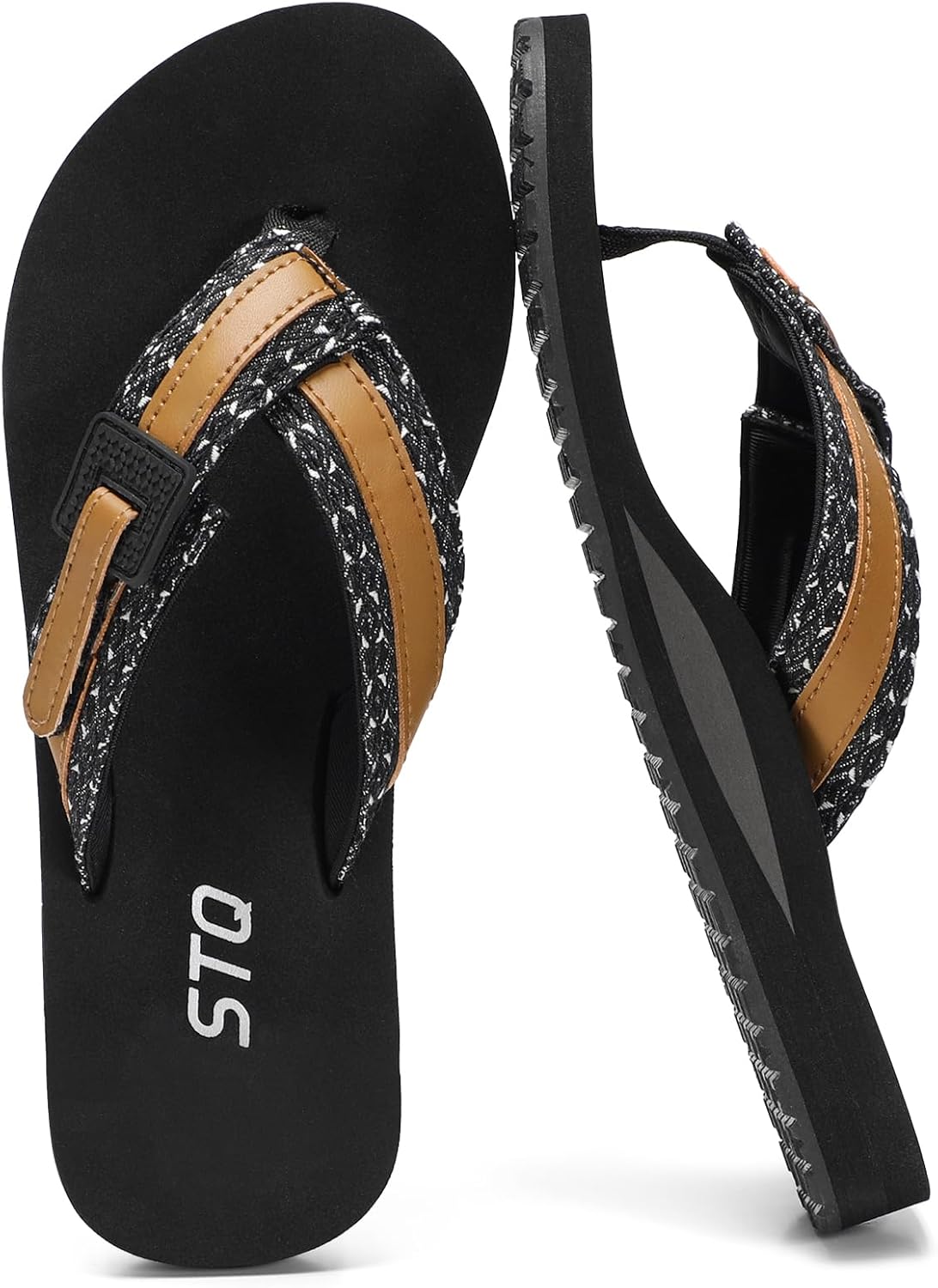 STQ Orthopedic Flip Flops for Women丨Adjustable Beach Sandals with Arch Support for Plantar Fasciitis Relief - Image 2