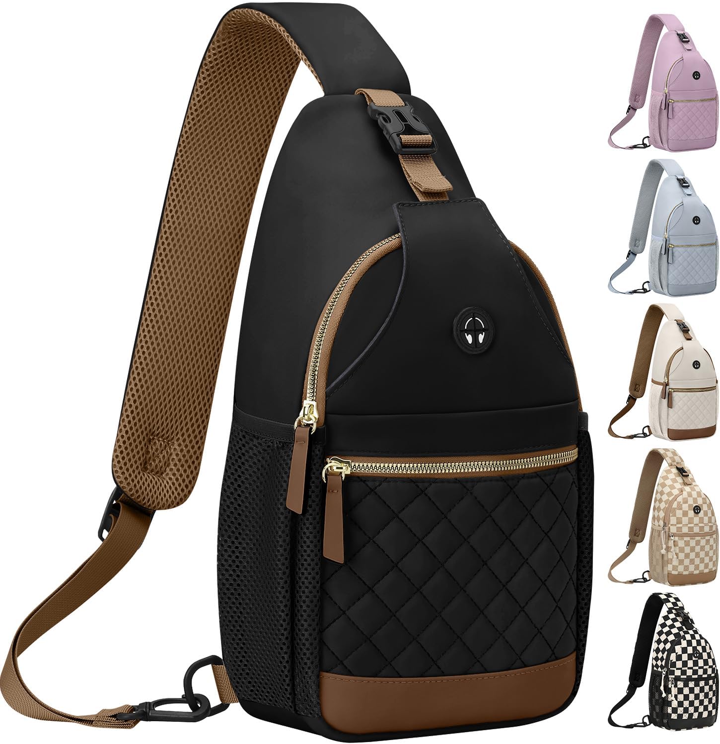 Small Crossbody Purses Bags for Women Men Travel, Chest Sling Bag Women Casual Cross Body Bag for Woman Sling Backpack - Image 2