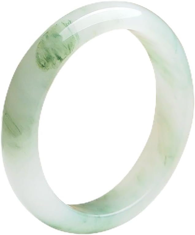 URED Women Jade Bangle Bracelet, Natural Jade, Good Luck Bracelet, Feng Shui - Image 2