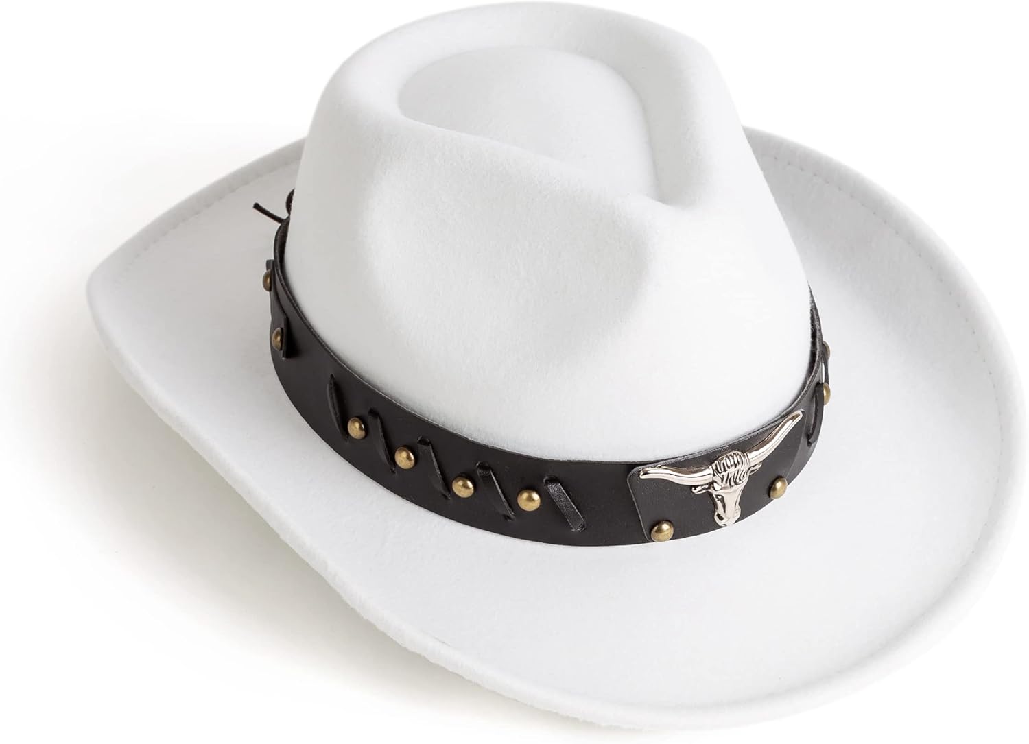 Womens Western Cowboy Cowgirl Hats with Belt Buckle - Image 2