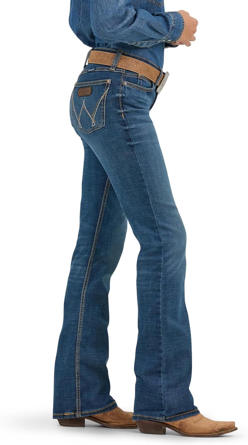 Wrangler Women's Cash Mid Rise Vented Hem Ultimate Riding Jean - Image 3