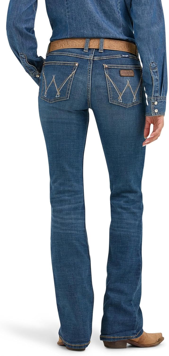 Wrangler Women's Cash Mid Rise Vented Hem Ultimate Riding Jean - Image 4