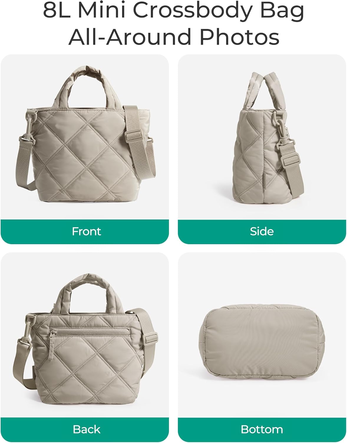 BAGSMART Crossbody Bags for Women, Small Crossbody Bag Cross Body Purse Mini Tote Travel Purse Shoulder Handbags Wallet - Image 5