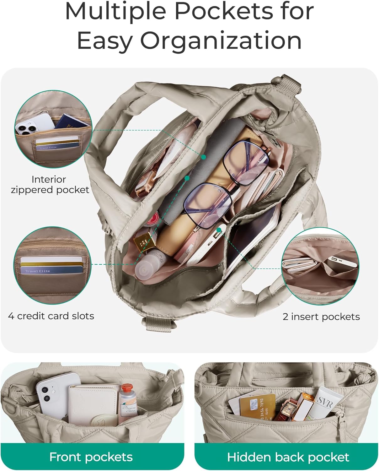 BAGSMART Crossbody Bags for Women, Small Crossbody Bag Cross Body Purse Mini Tote Travel Purse Shoulder Handbags Wallet - Image 6