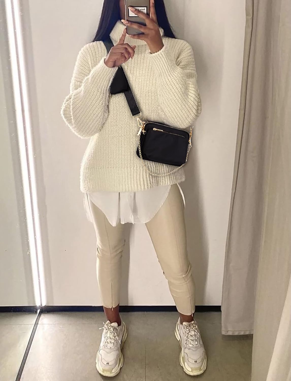 UTO Small Crossbody Bags for Women 3 in 1 Trendy Belt Purse Fashion Designer Mini Cute Sling Fanny Chest Pack - Image 3