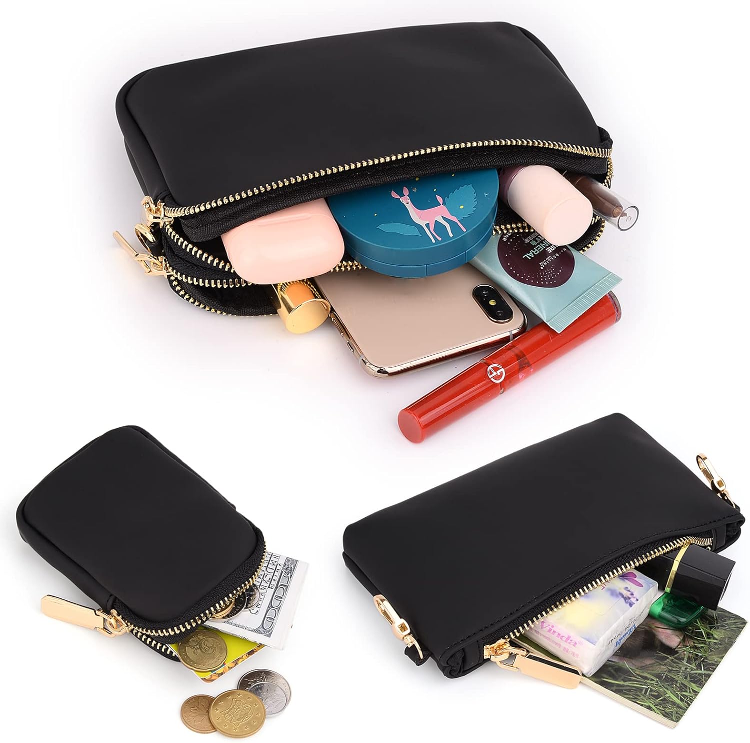 UTO Small Crossbody Bags for Women 3 in 1 Trendy Belt Purse Fashion Designer Mini Cute Sling Fanny Chest Pack - Image 4