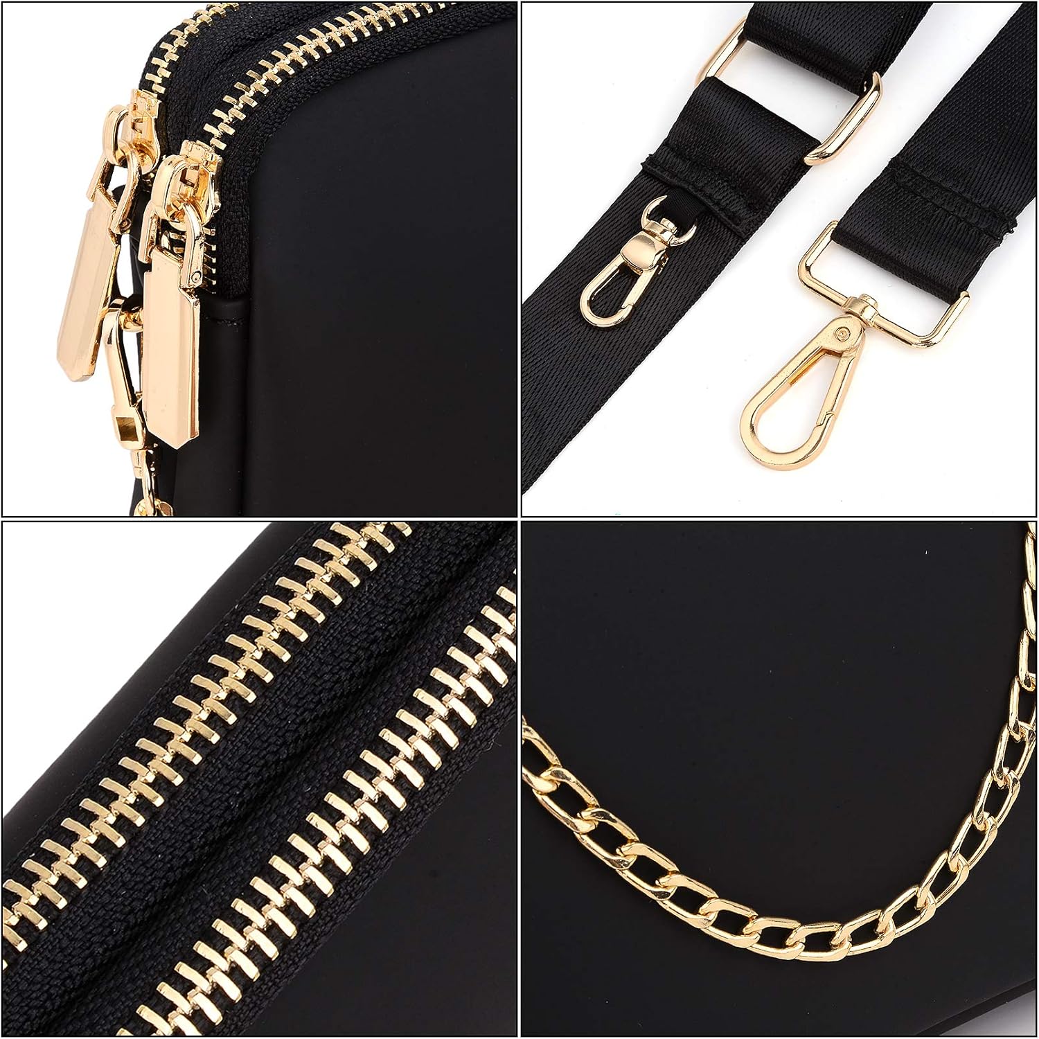 UTO Small Crossbody Bags for Women 3 in 1 Trendy Belt Purse Fashion Designer Mini Cute Sling Fanny Chest Pack - Image 5