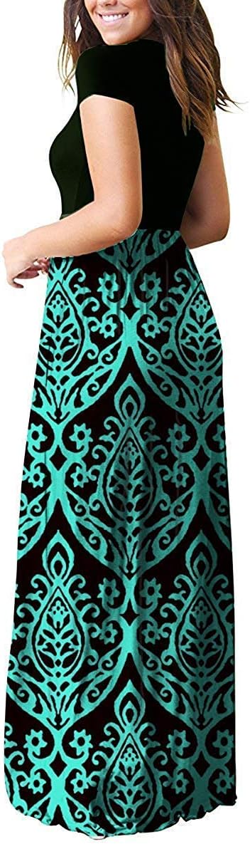 AUSELILY Women's Classic Short Sleeve Loose Plain Casual Long Maxi Dresses for Women 2026 - Image 6