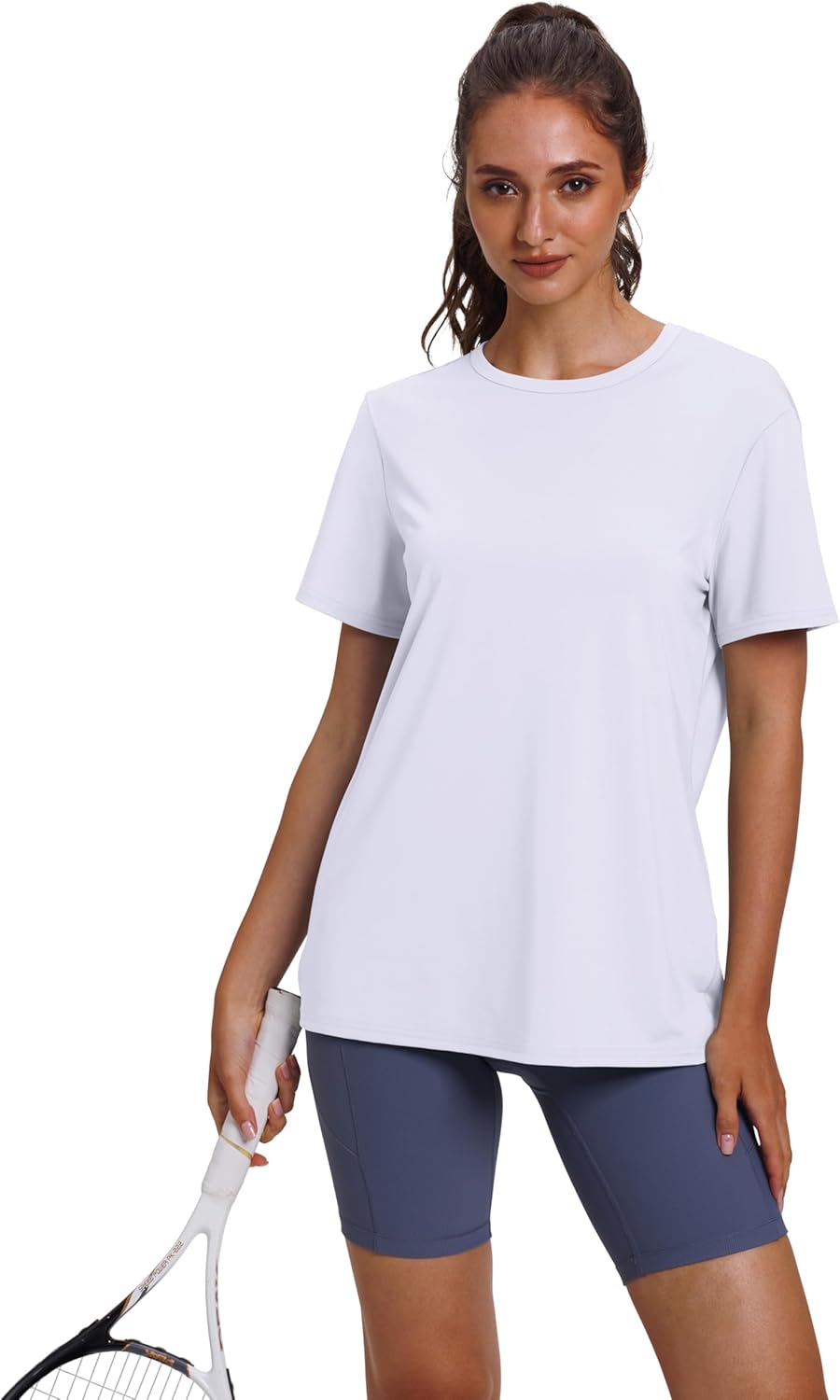 OFEEFAN Workout Tops for Women UPF 50+ Breathable Quick Dry Loose Fit T Shirt Outdoor Yoga Running Hiking Gym Tee Top - Image 3