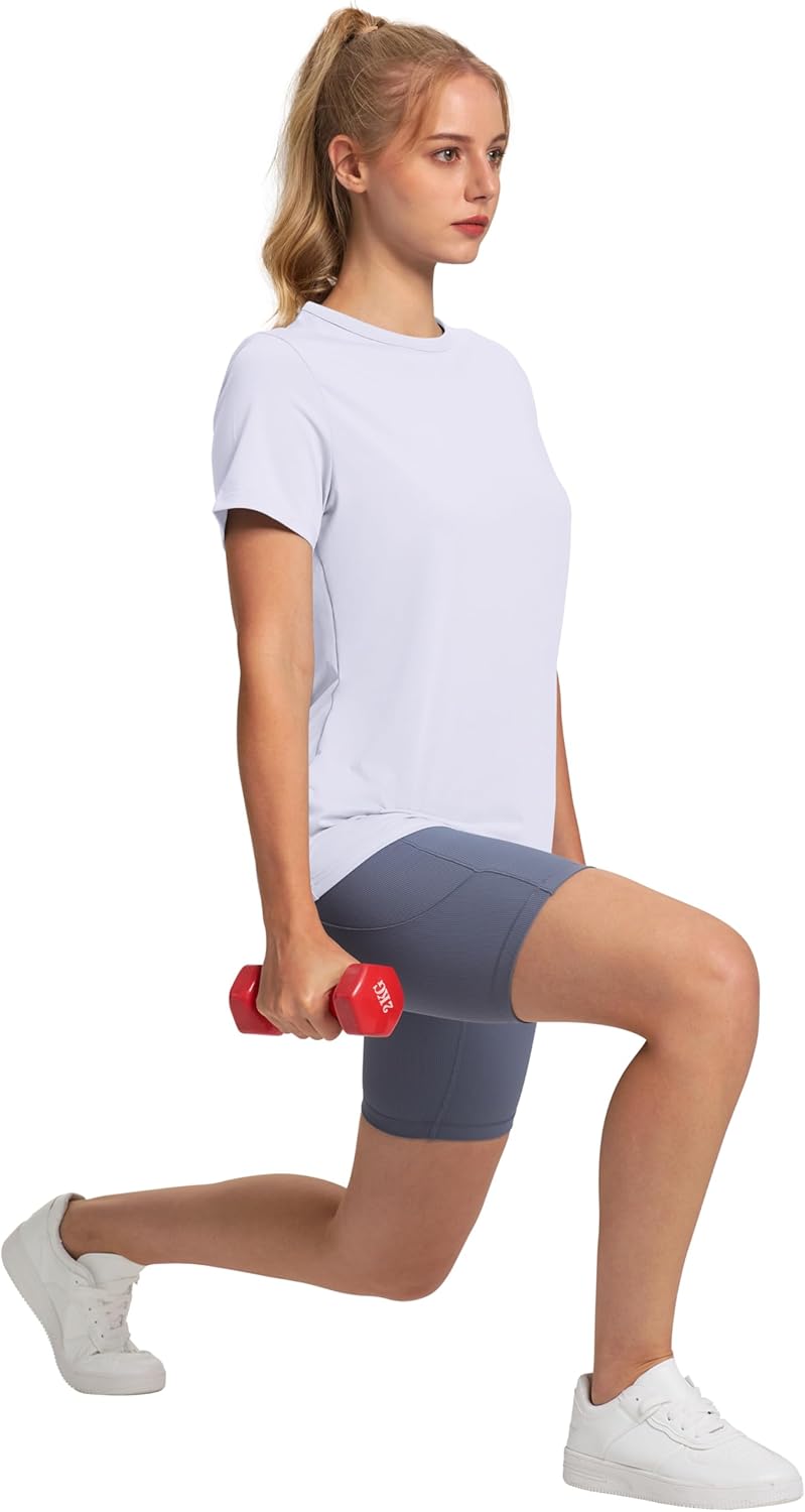 OFEEFAN Workout Tops for Women UPF 50+ Breathable Quick Dry Loose Fit T Shirt Outdoor Yoga Running Hiking Gym Tee Top - Image 4