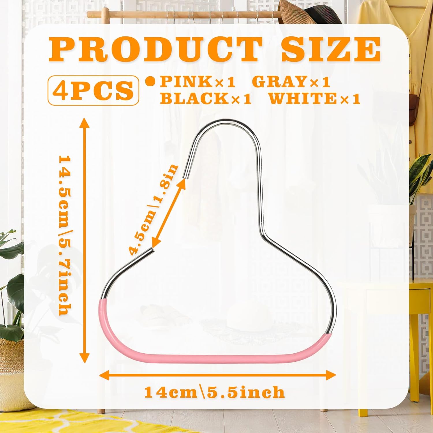 4 Pack Hat Organizer for Baseball Caps, Baseball Hanger Holder for Closet, Ball Cap Hat Racks Storage Organizer for Caps Beanie Belt Tie Purse - Image 3