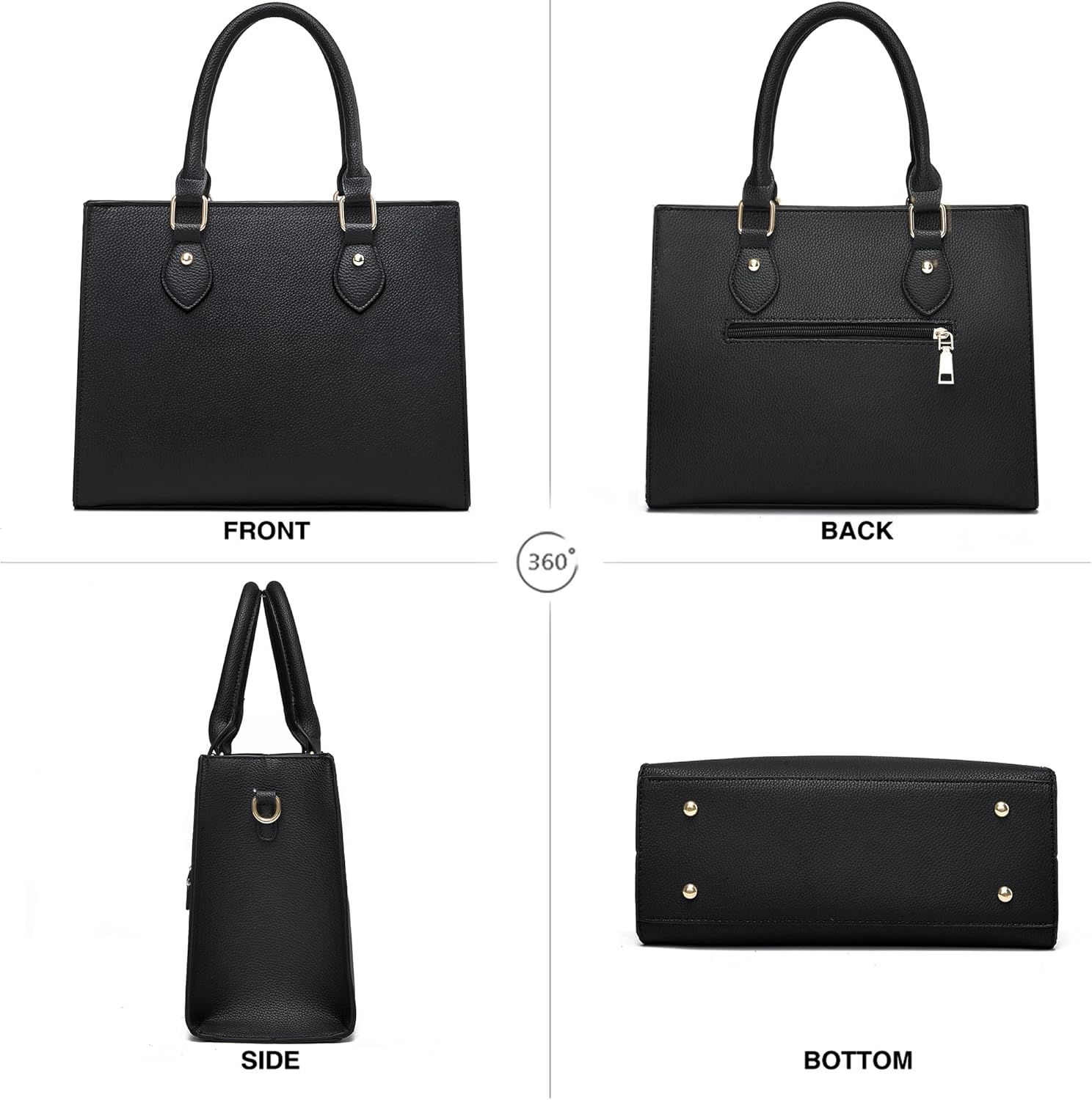 CHICAROUSAL Crossbody Purses and Handbags for Women PU Leather Tote Top Handle Satchel Shoulder Bags - Image 5