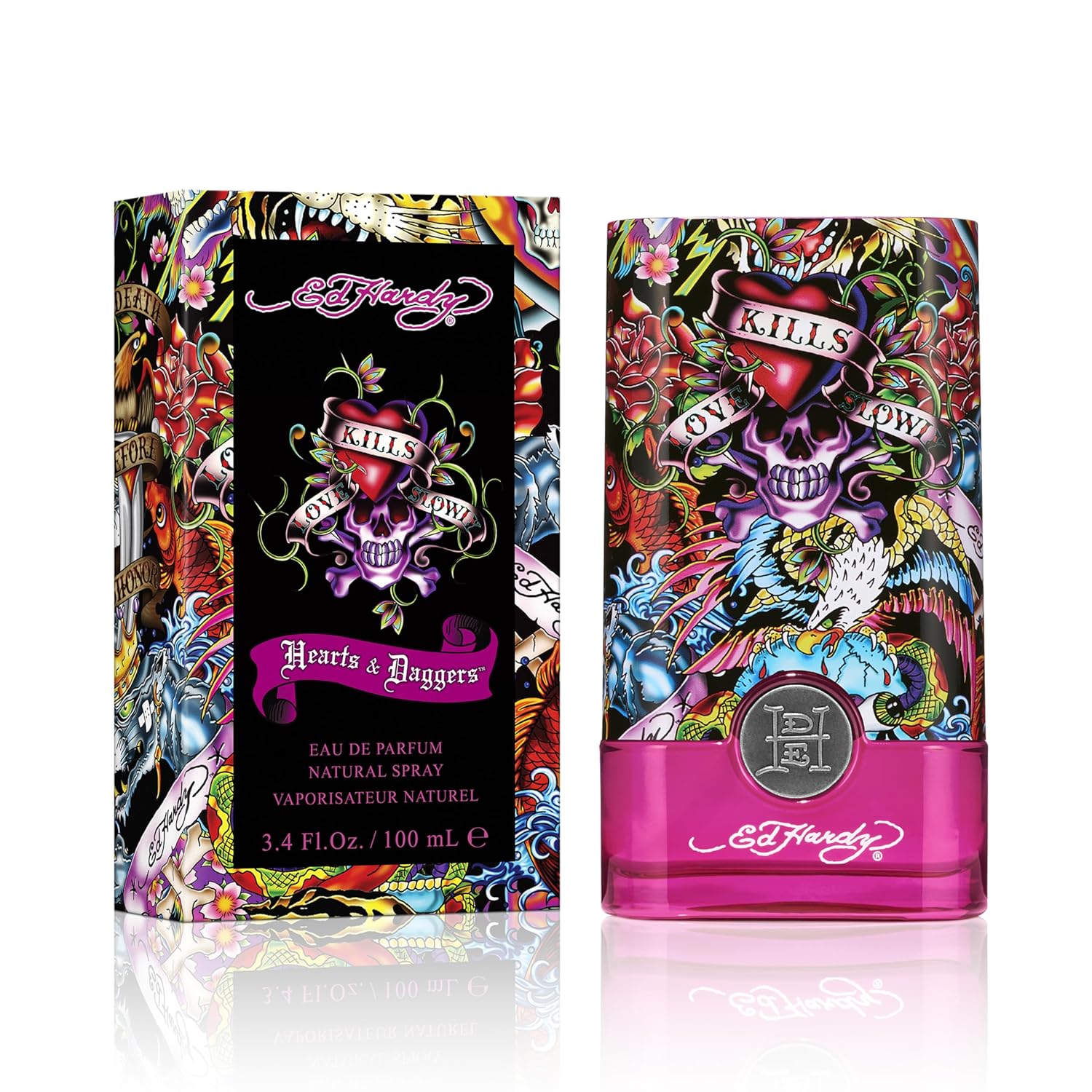 Ed Hardy Hearts & Daggers Women's Perfume Fragrance by Christian Audigier, Eau De Parfum, 3.4 fl oz - Image 2